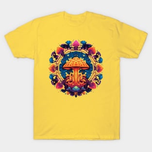 Psychedelic Mushroom Mandala T-Shirt